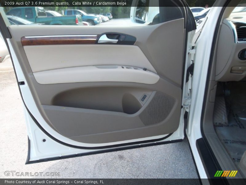 Calla White / Cardamom Beige 2009 Audi Q7 3.6 Premium quattro