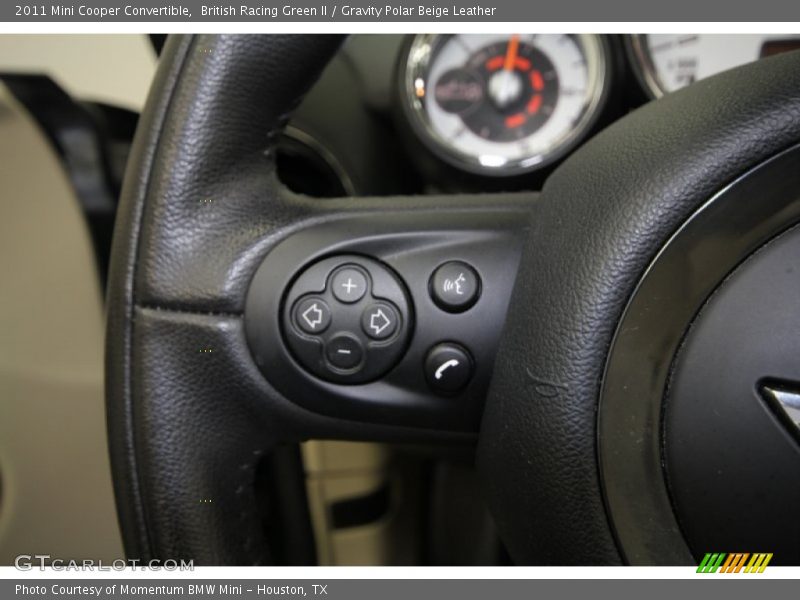 British Racing Green II / Gravity Polar Beige Leather 2011 Mini Cooper Convertible