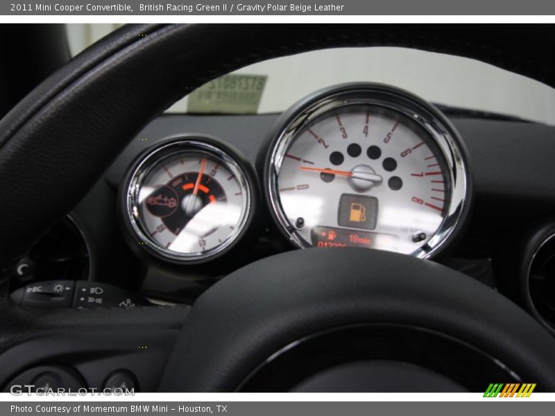 British Racing Green II / Gravity Polar Beige Leather 2011 Mini Cooper Convertible