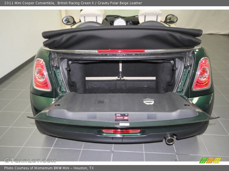 British Racing Green II / Gravity Polar Beige Leather 2011 Mini Cooper Convertible