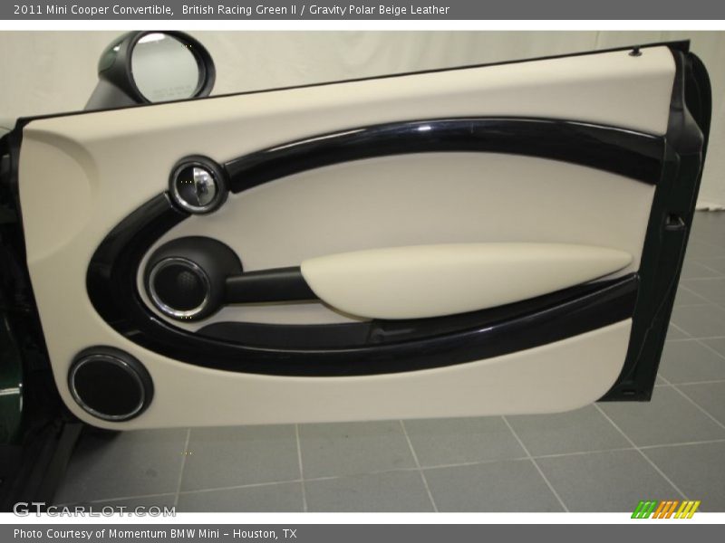 British Racing Green II / Gravity Polar Beige Leather 2011 Mini Cooper Convertible