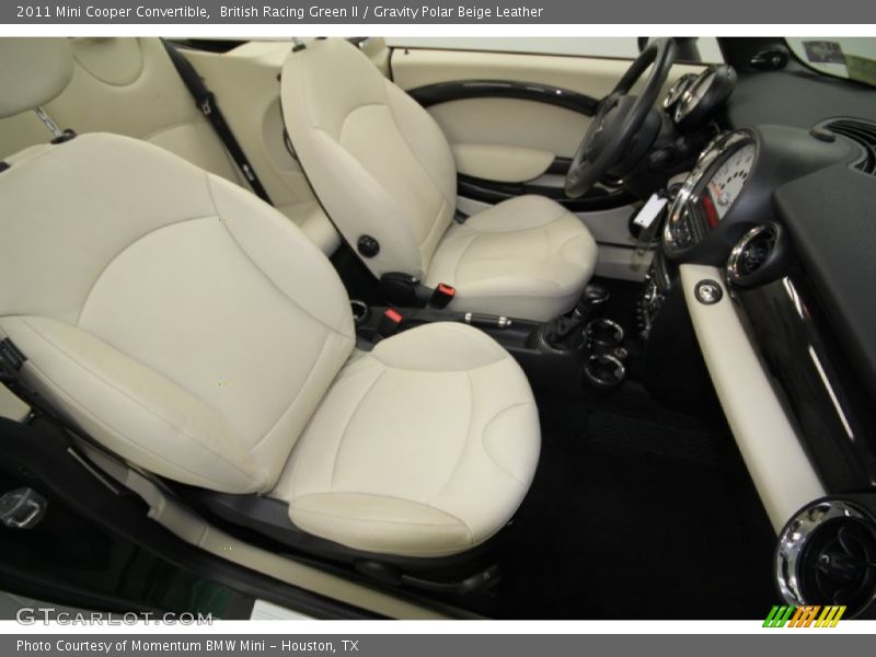 British Racing Green II / Gravity Polar Beige Leather 2011 Mini Cooper Convertible