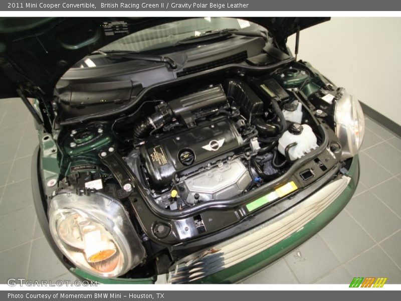 British Racing Green II / Gravity Polar Beige Leather 2011 Mini Cooper Convertible