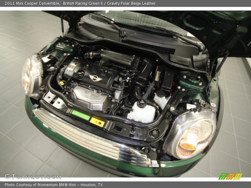 British Racing Green II / Gravity Polar Beige Leather 2011 Mini Cooper Convertible
