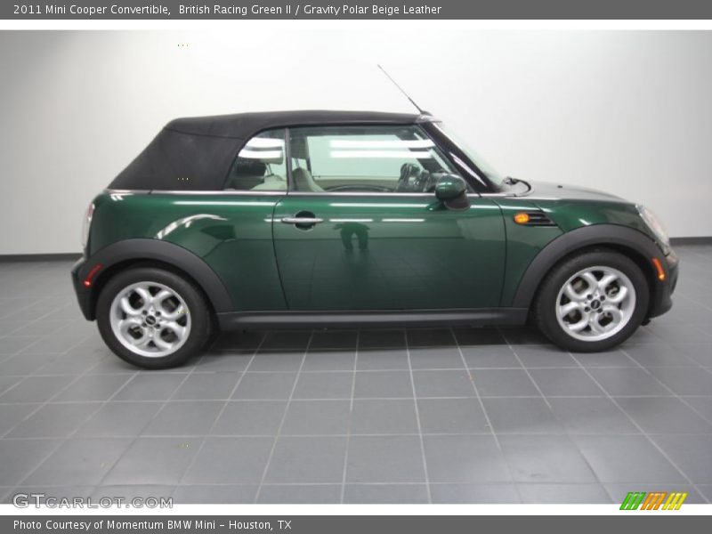 British Racing Green II / Gravity Polar Beige Leather 2011 Mini Cooper Convertible