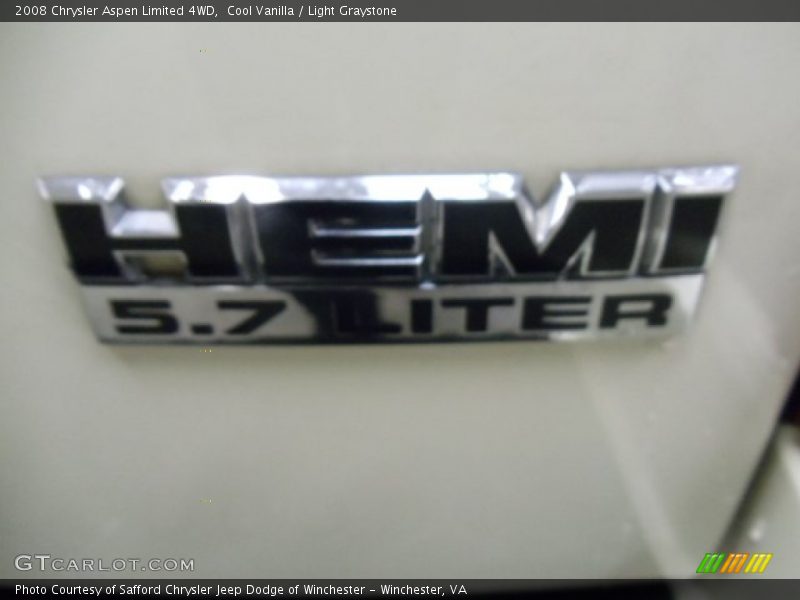 Cool Vanilla / Light Graystone 2008 Chrysler Aspen Limited 4WD