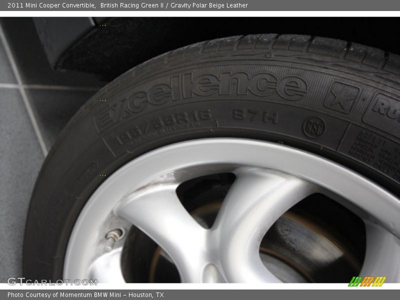 British Racing Green II / Gravity Polar Beige Leather 2011 Mini Cooper Convertible