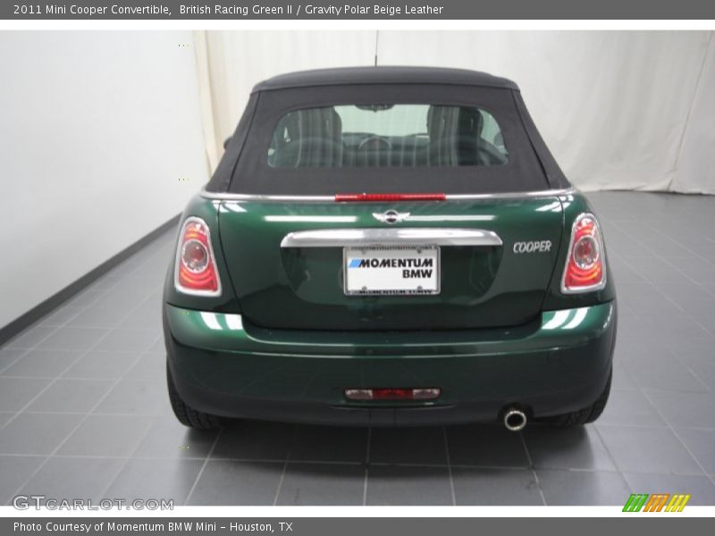 British Racing Green II / Gravity Polar Beige Leather 2011 Mini Cooper Convertible