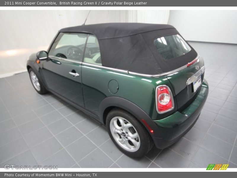 British Racing Green II / Gravity Polar Beige Leather 2011 Mini Cooper Convertible