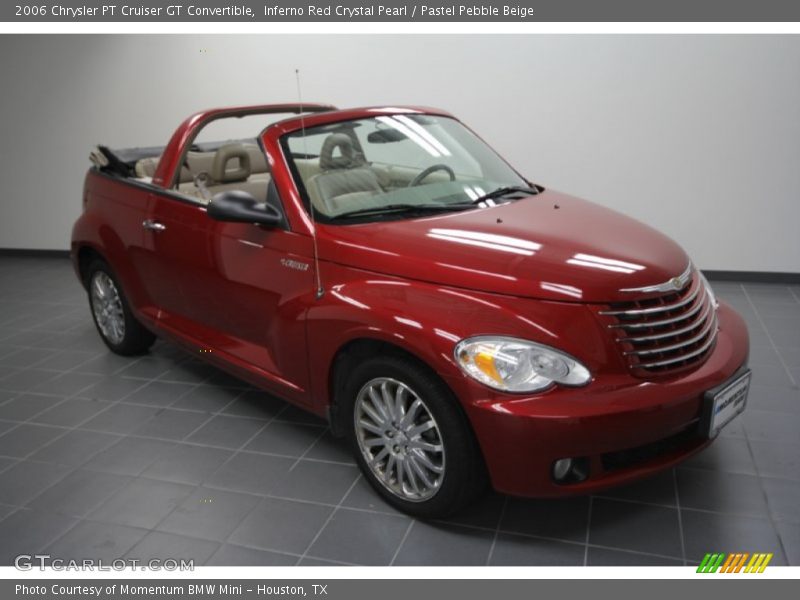 Inferno Red Crystal Pearl / Pastel Pebble Beige 2006 Chrysler PT Cruiser GT Convertible