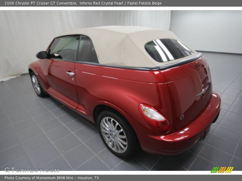 Inferno Red Crystal Pearl / Pastel Pebble Beige 2006 Chrysler PT Cruiser GT Convertible
