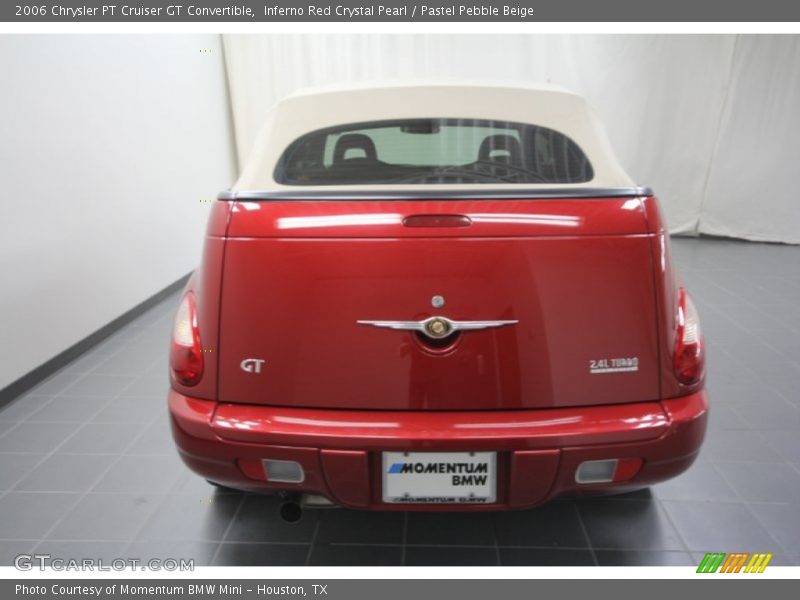 Inferno Red Crystal Pearl / Pastel Pebble Beige 2006 Chrysler PT Cruiser GT Convertible