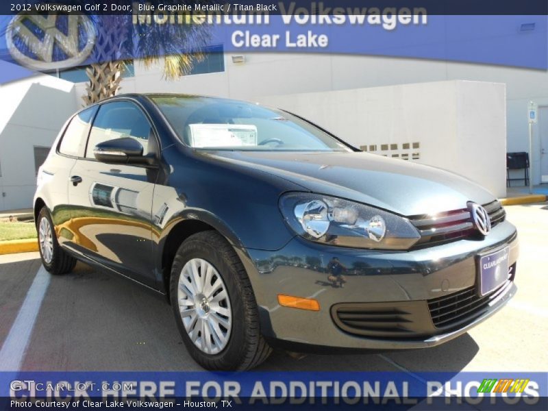 Blue Graphite Metallic / Titan Black 2012 Volkswagen Golf 2 Door
