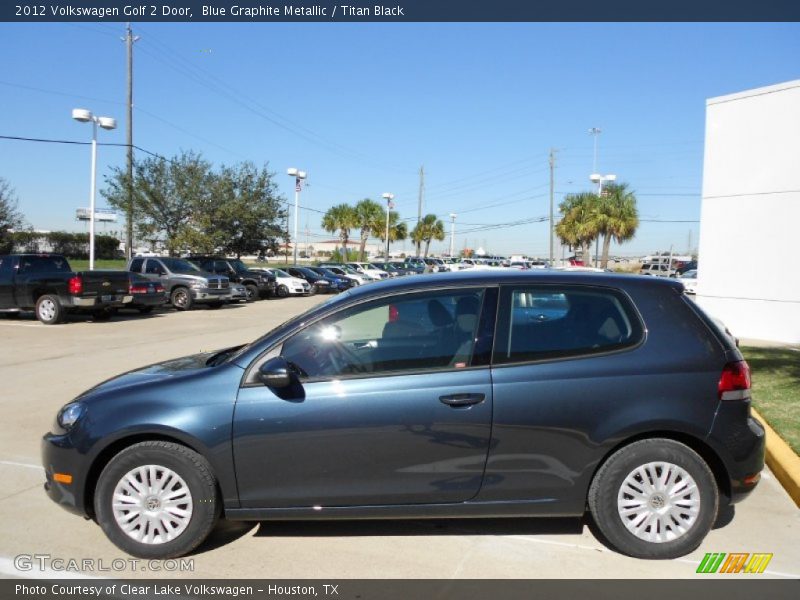 Blue Graphite Metallic / Titan Black 2012 Volkswagen Golf 2 Door