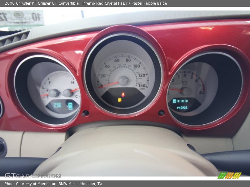 Inferno Red Crystal Pearl / Pastel Pebble Beige 2006 Chrysler PT Cruiser GT Convertible