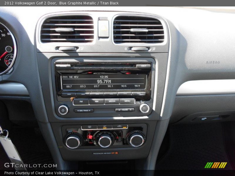 Blue Graphite Metallic / Titan Black 2012 Volkswagen Golf 2 Door