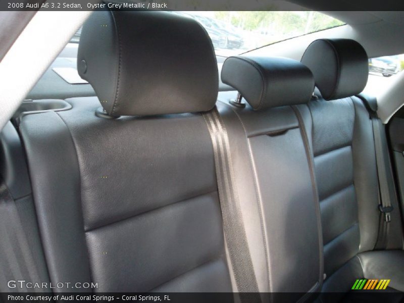 Oyster Grey Metallic / Black 2008 Audi A6 3.2 Sedan