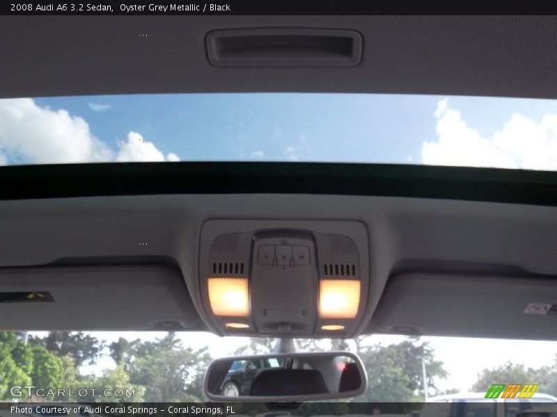 Oyster Grey Metallic / Black 2008 Audi A6 3.2 Sedan