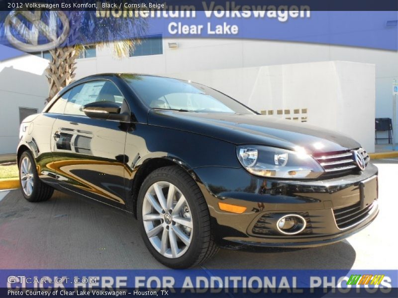 Black / Cornsilk Beige 2012 Volkswagen Eos Komfort