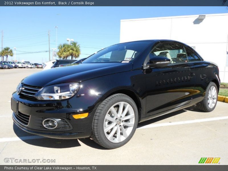 Black / Cornsilk Beige 2012 Volkswagen Eos Komfort