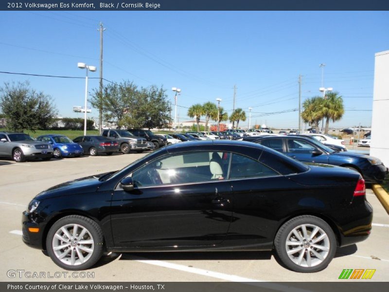 Black / Cornsilk Beige 2012 Volkswagen Eos Komfort