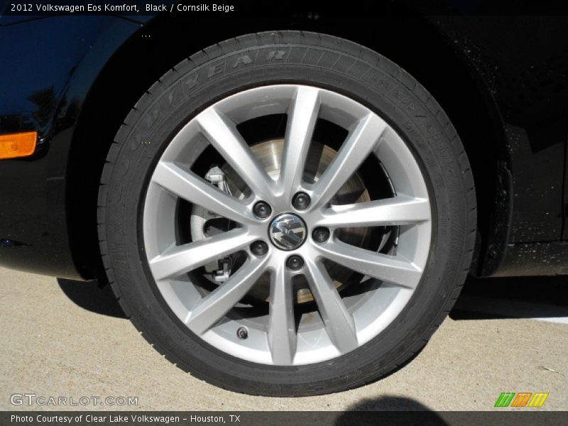 Black / Cornsilk Beige 2012 Volkswagen Eos Komfort
