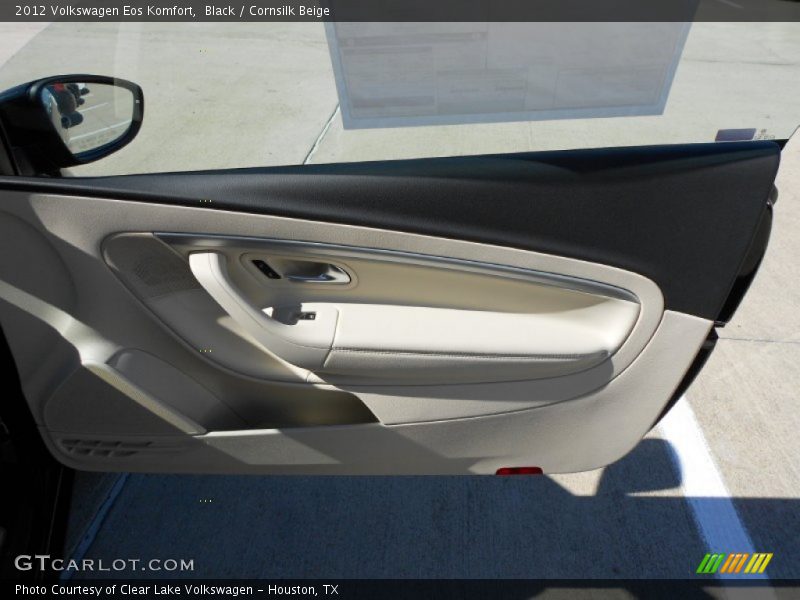 Black / Cornsilk Beige 2012 Volkswagen Eos Komfort