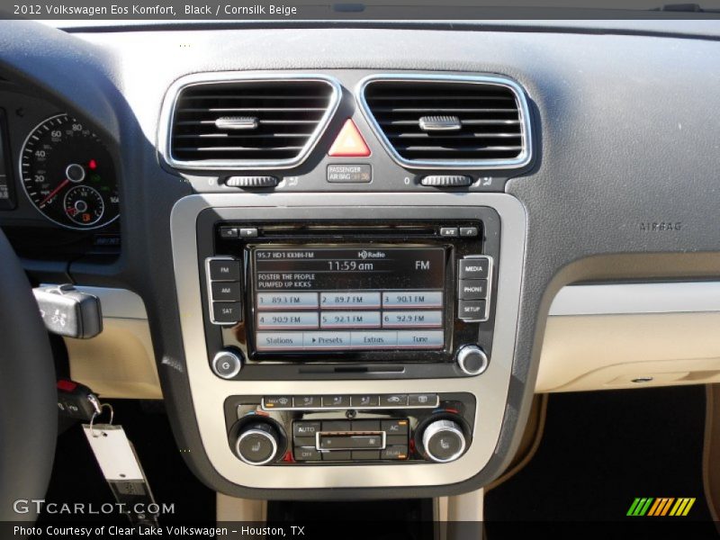 Black / Cornsilk Beige 2012 Volkswagen Eos Komfort