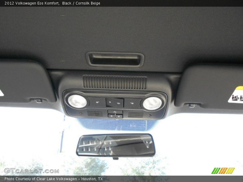 Black / Cornsilk Beige 2012 Volkswagen Eos Komfort