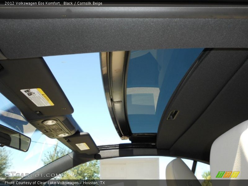Black / Cornsilk Beige 2012 Volkswagen Eos Komfort