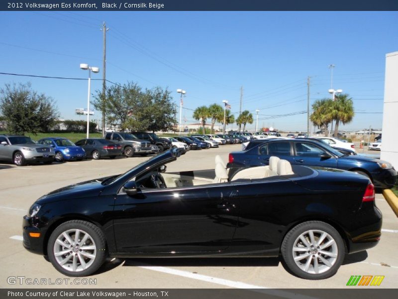 Black / Cornsilk Beige 2012 Volkswagen Eos Komfort