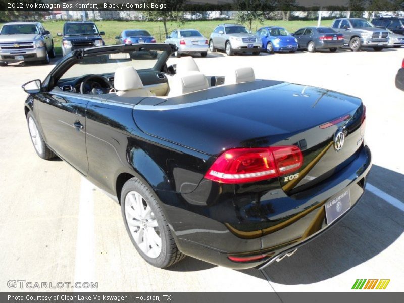 Black / Cornsilk Beige 2012 Volkswagen Eos Komfort