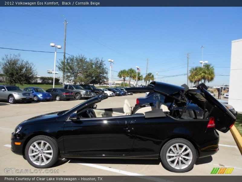 Black / Cornsilk Beige 2012 Volkswagen Eos Komfort