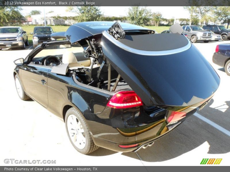 Black / Cornsilk Beige 2012 Volkswagen Eos Komfort
