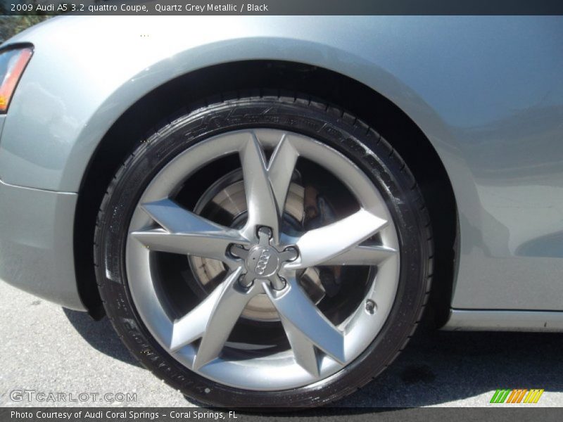 Quartz Grey Metallic / Black 2009 Audi A5 3.2 quattro Coupe