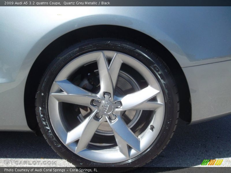 Quartz Grey Metallic / Black 2009 Audi A5 3.2 quattro Coupe