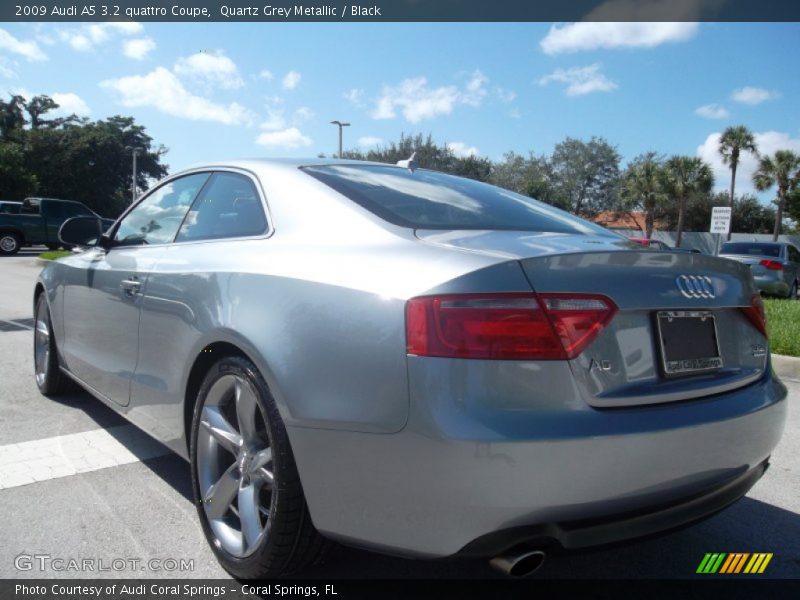 Quartz Grey Metallic / Black 2009 Audi A5 3.2 quattro Coupe