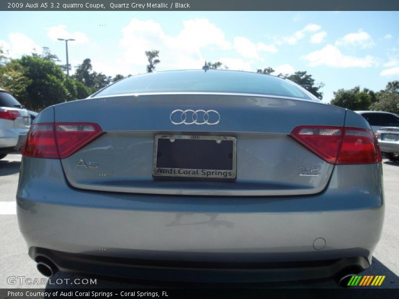Quartz Grey Metallic / Black 2009 Audi A5 3.2 quattro Coupe