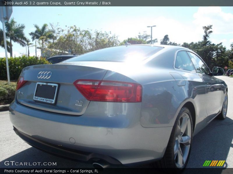 Quartz Grey Metallic / Black 2009 Audi A5 3.2 quattro Coupe