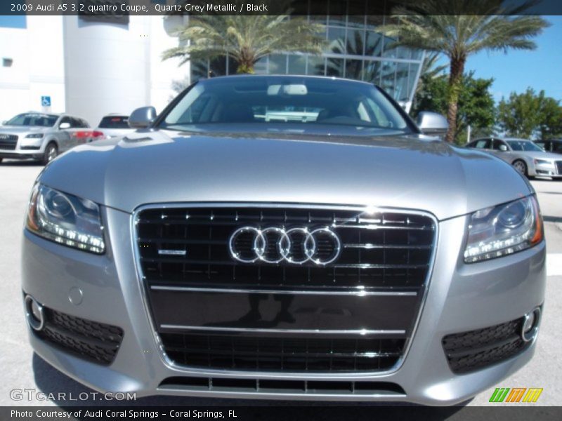 Quartz Grey Metallic / Black 2009 Audi A5 3.2 quattro Coupe