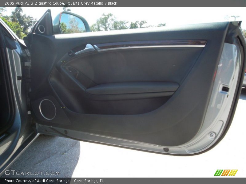 Quartz Grey Metallic / Black 2009 Audi A5 3.2 quattro Coupe