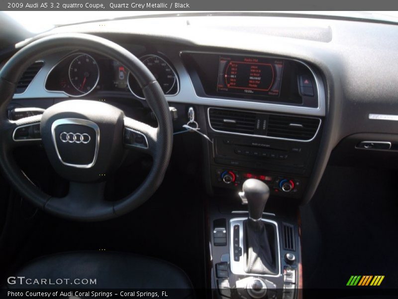 Quartz Grey Metallic / Black 2009 Audi A5 3.2 quattro Coupe