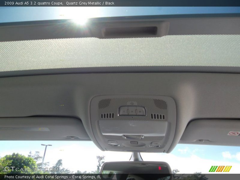Quartz Grey Metallic / Black 2009 Audi A5 3.2 quattro Coupe