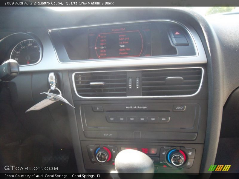 Quartz Grey Metallic / Black 2009 Audi A5 3.2 quattro Coupe