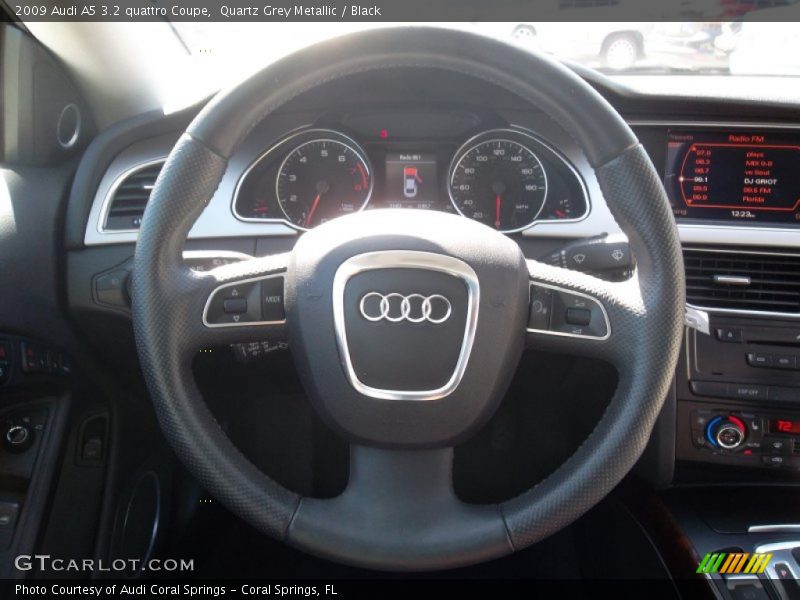 Quartz Grey Metallic / Black 2009 Audi A5 3.2 quattro Coupe