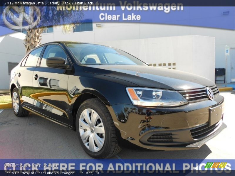 Black / Titan Black 2012 Volkswagen Jetta S Sedan