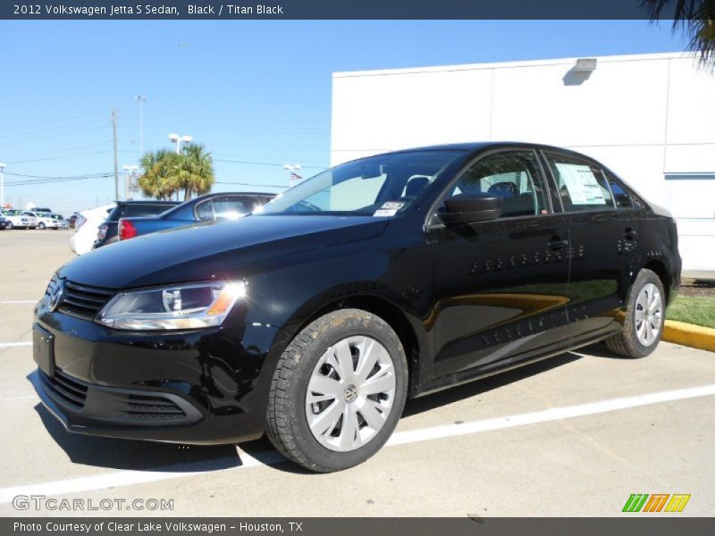 Black / Titan Black 2012 Volkswagen Jetta S Sedan