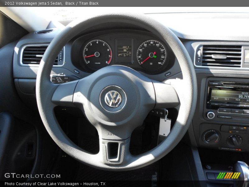 Black / Titan Black 2012 Volkswagen Jetta S Sedan