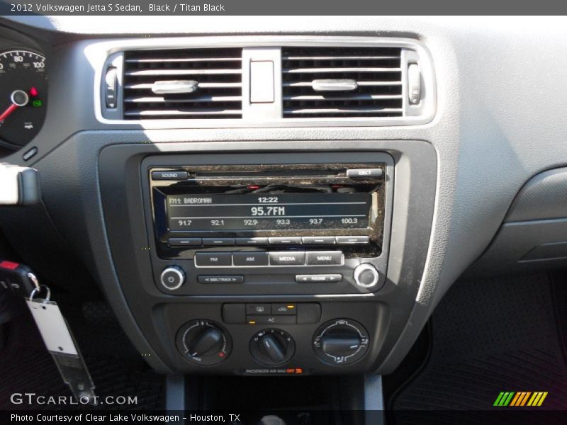 Black / Titan Black 2012 Volkswagen Jetta S Sedan