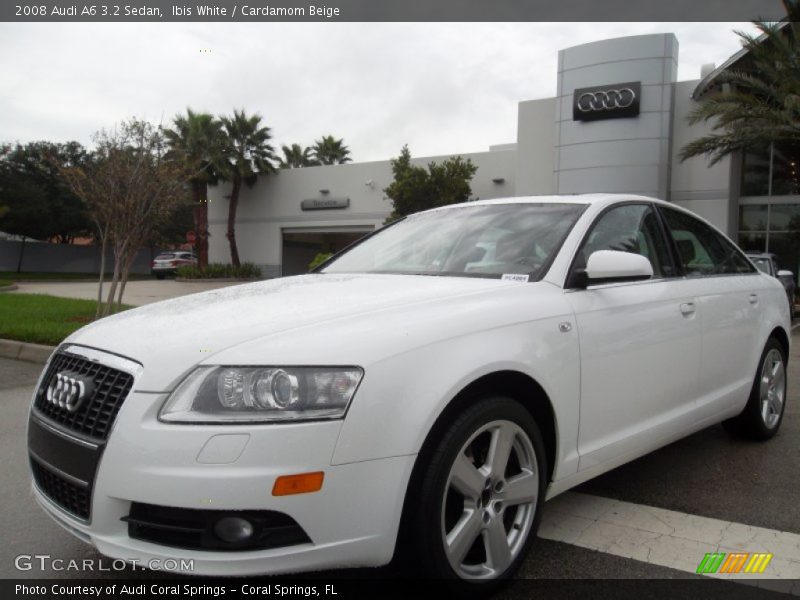 Ibis White / Cardamom Beige 2008 Audi A6 3.2 Sedan